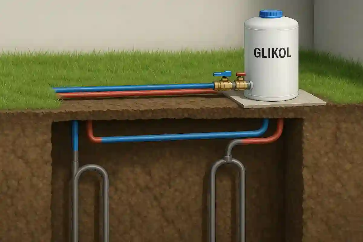 Sondy pionowe wypełnione glikolem pod gruntową pompę ciepła