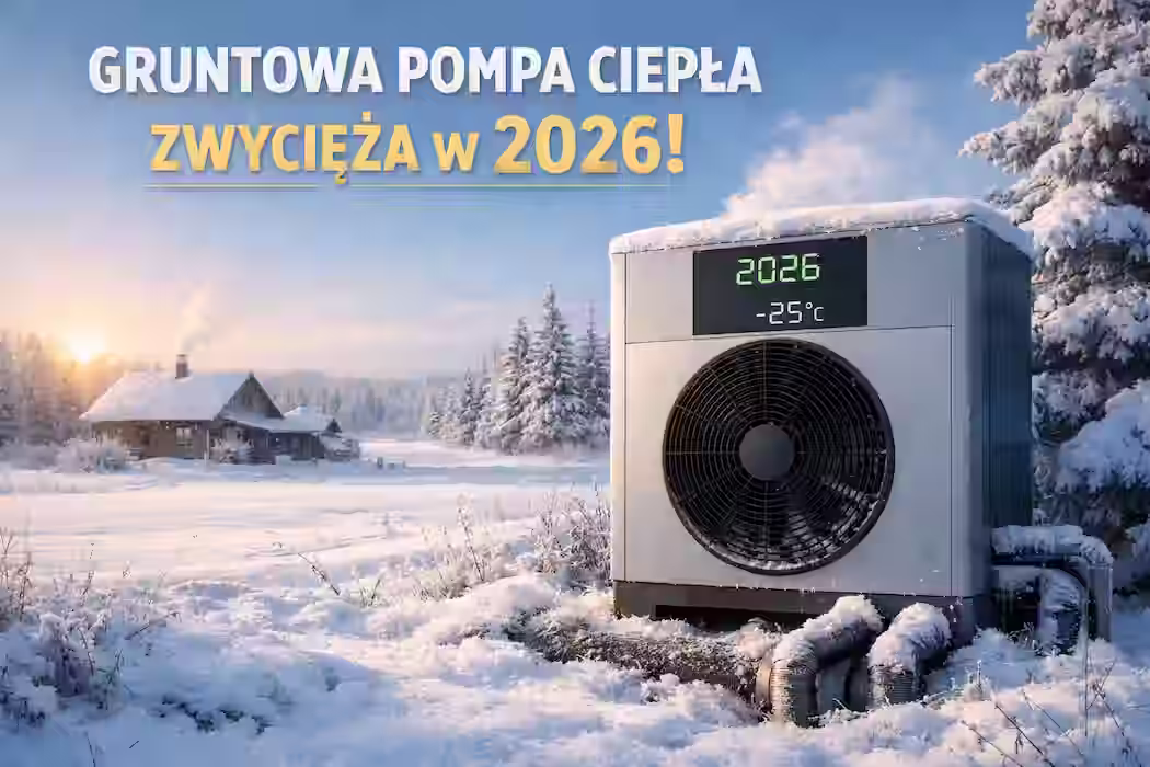 Gruntowa pompa ciepła ogrzewa domy w mroźną zimę 2026