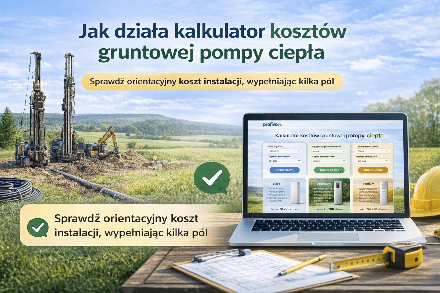Jak dobrać gruntową pompę ciepła za pompocą kalkulatora Profivo